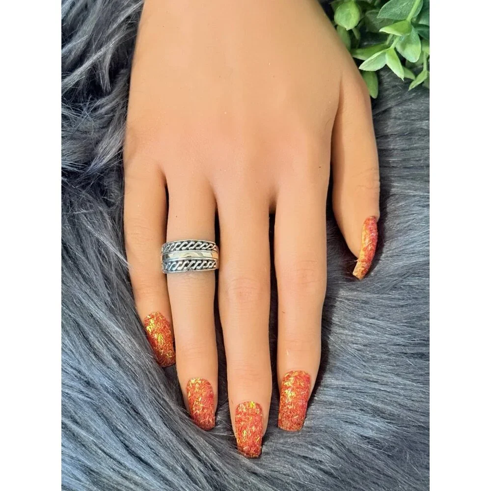 925 14K Two Tone Band Ring‎